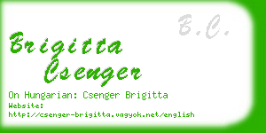 brigitta csenger business card